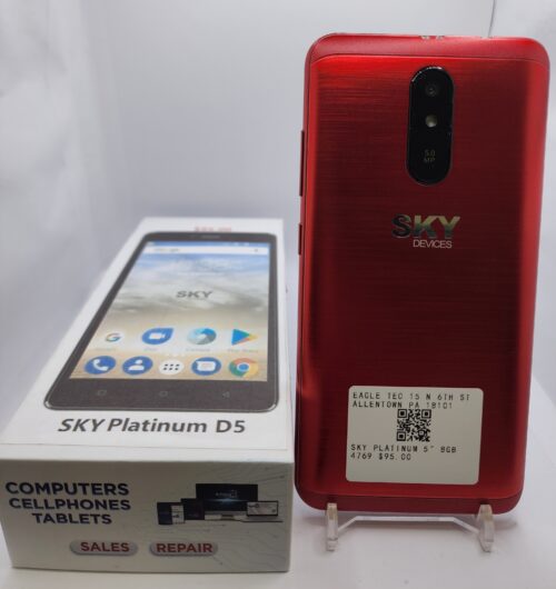 SKY platinum D5 8GB 5″ FACTORY UNLOCKED