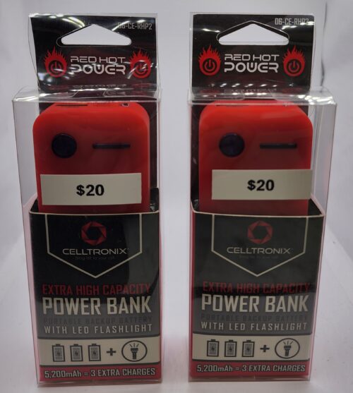 NEW REDHOT POWER CELLLTRONIX 5200MAH