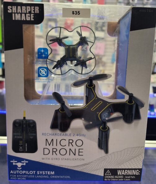 NEW TECH TOYZ MICRO DRONE SHARPER IMAGE 