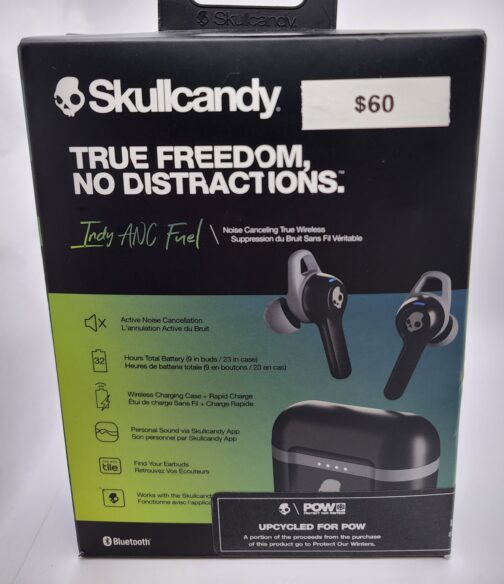 TOTALLY WIRELESS SKULLCANDY INDY ANC FUEL WITH NOICE CANCELATION 