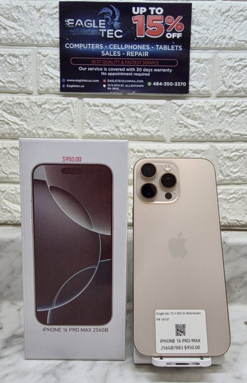 APPLE IPHONE 16 PRO MAX 256GB FACTORY UNLOCKED